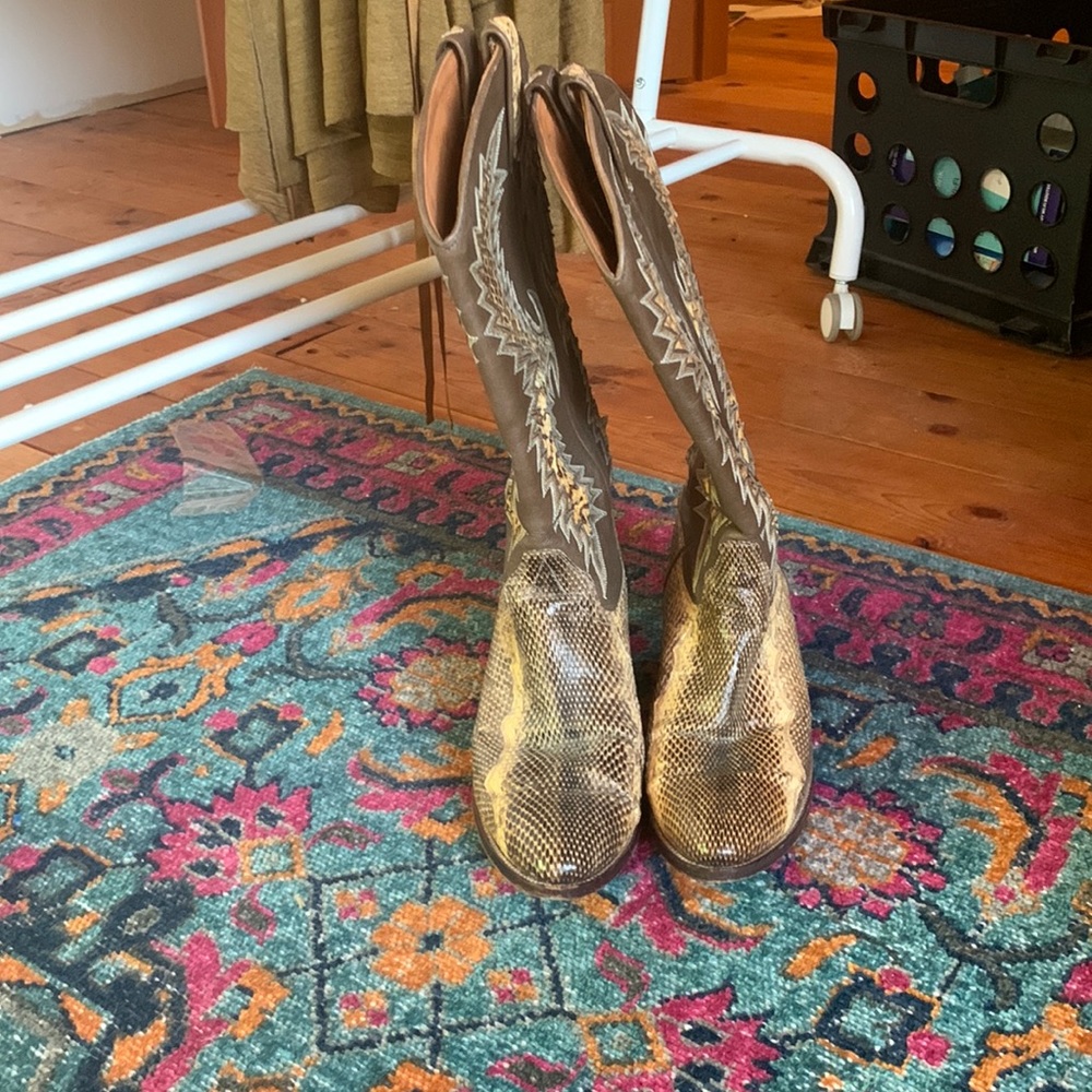 Dan Post Snake Skin Cowboy Boots